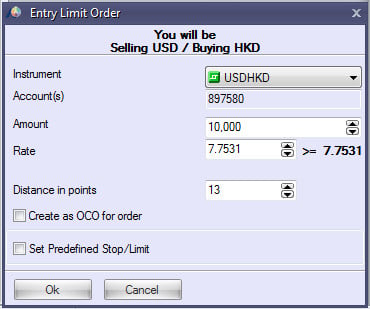 Limit Entry Order